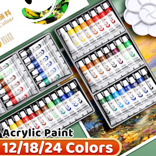 Acrylic Paint Set 12/18/24 Colors 5ml/0.17ozk