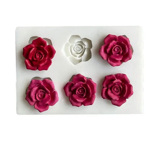 6Cavity 3D Pink Shape silicone Mol