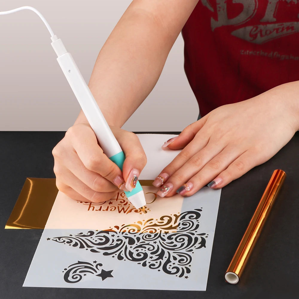 USB Powered Hot Foil Pen Set 0.8mm Heat