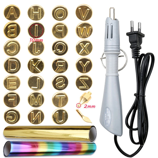 EU Plug Heated Foil Pen Hot Stamping Applicator Kit