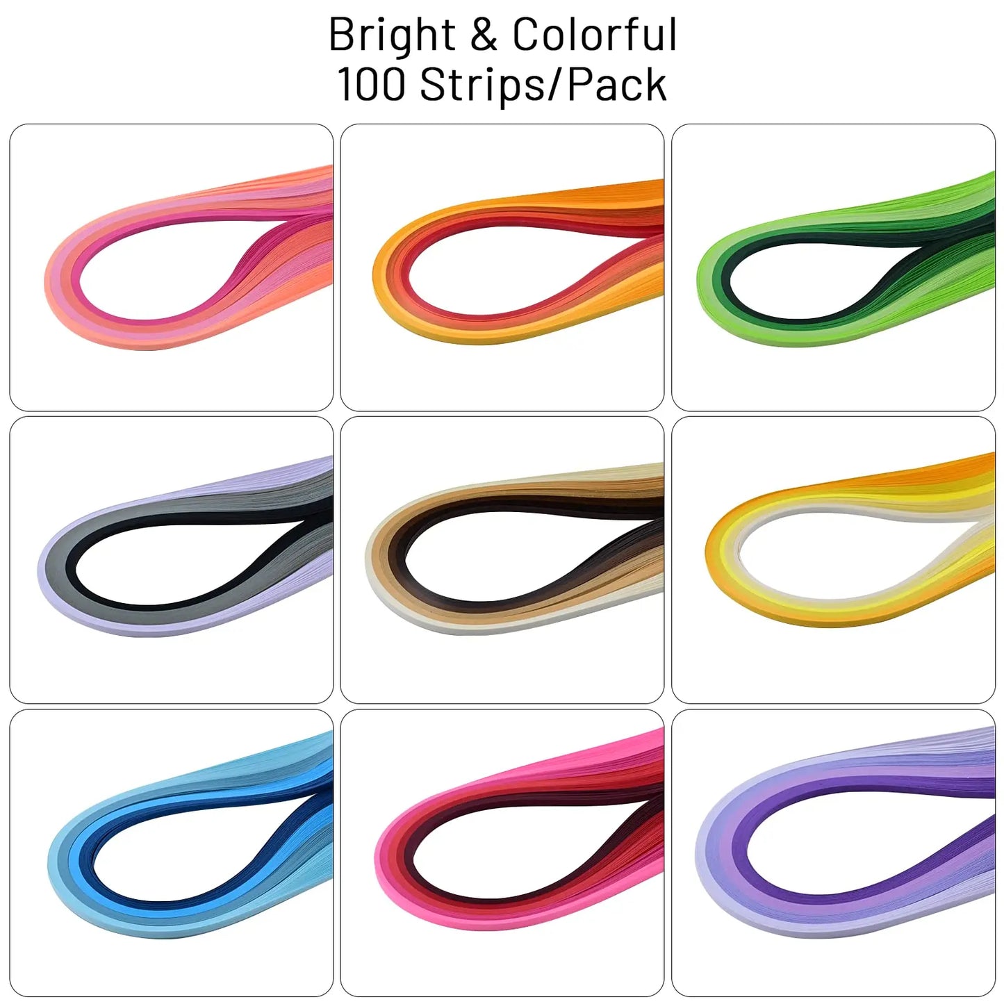 900 Strips Quilling Paper Set
