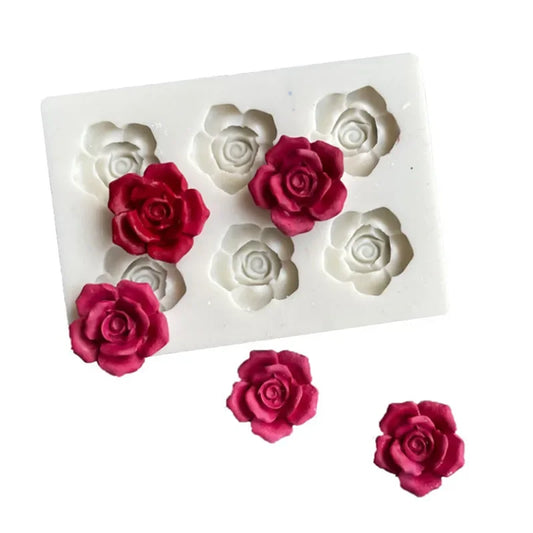 6Cavity 3D Pink Shape silicone Mol