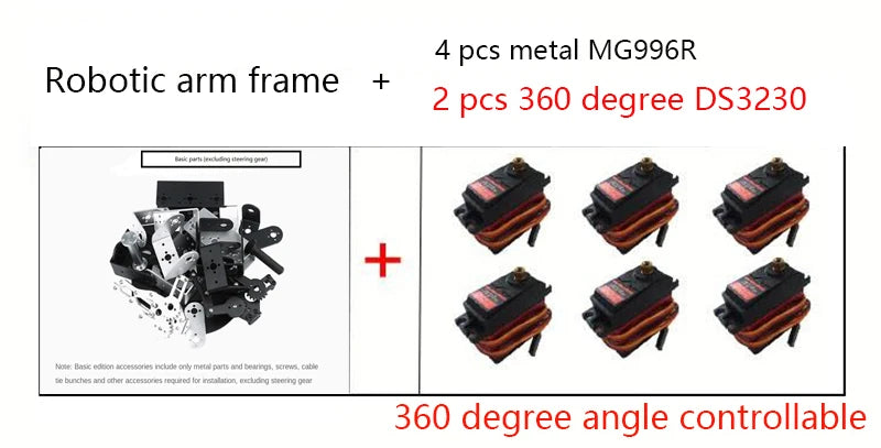 MG996 6 DOF Robot Arm