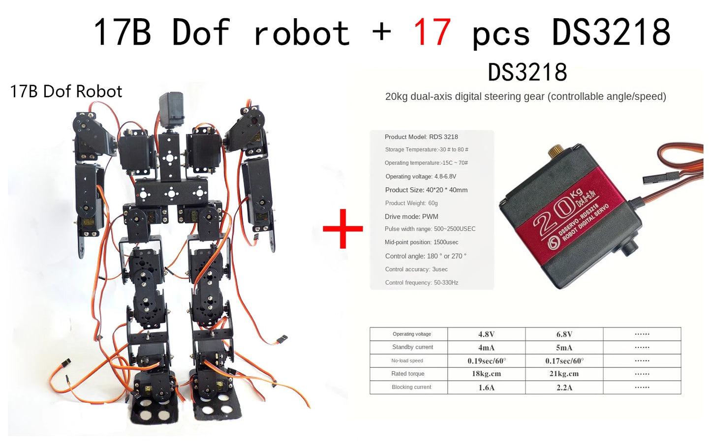 13 DOF Humanoid Robot