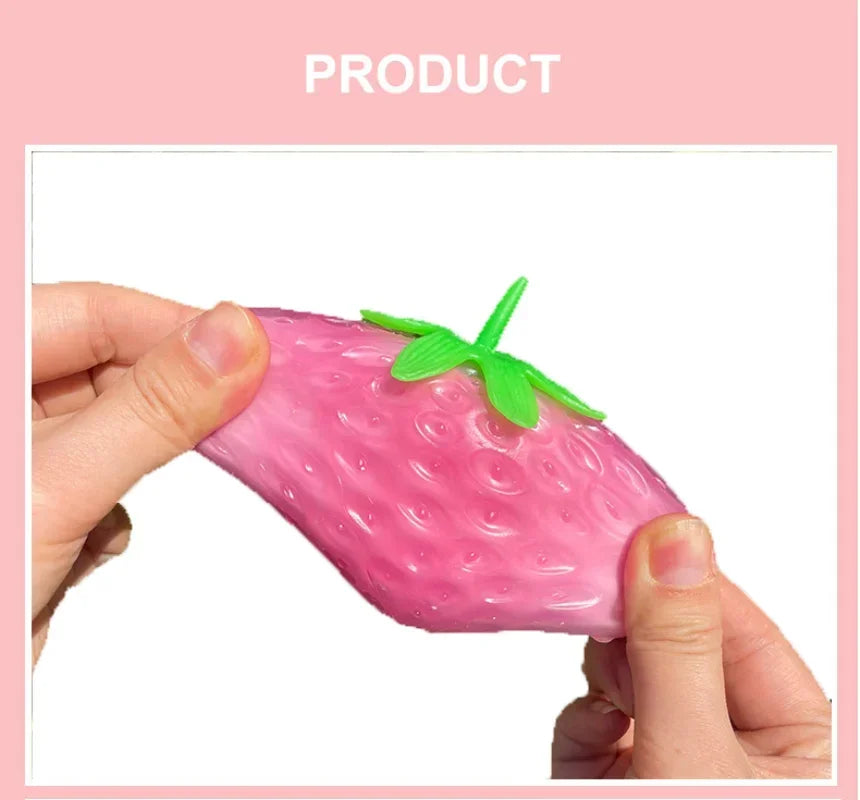 Colour-changing Strawberry Squishy Kids Anti-Stress
