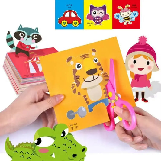 48Pcs Handmade Paper Cut Book