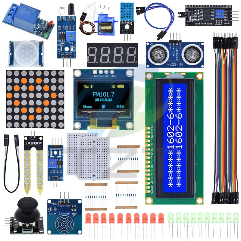 UNO R3 Kit Module Sensor With 0.96" OLED 1602