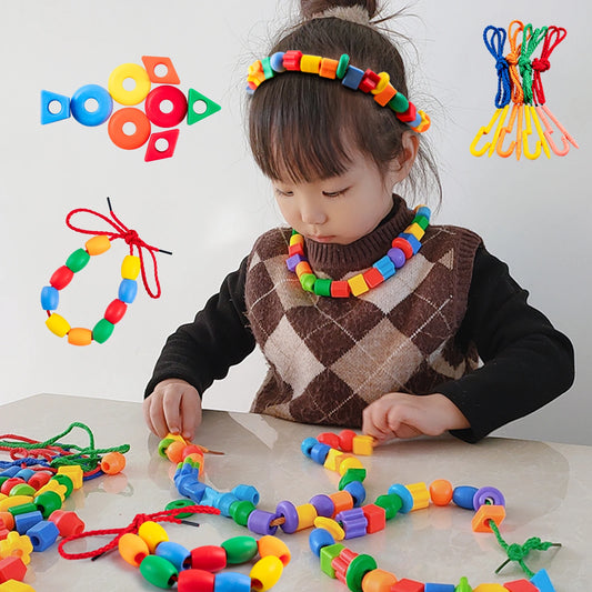 Handmade Puzzle Wearing Beads Building Blocks