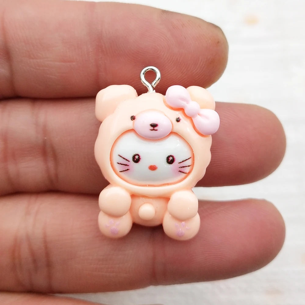 10pcs Resin Cartoon Charm Jewelry Accessories