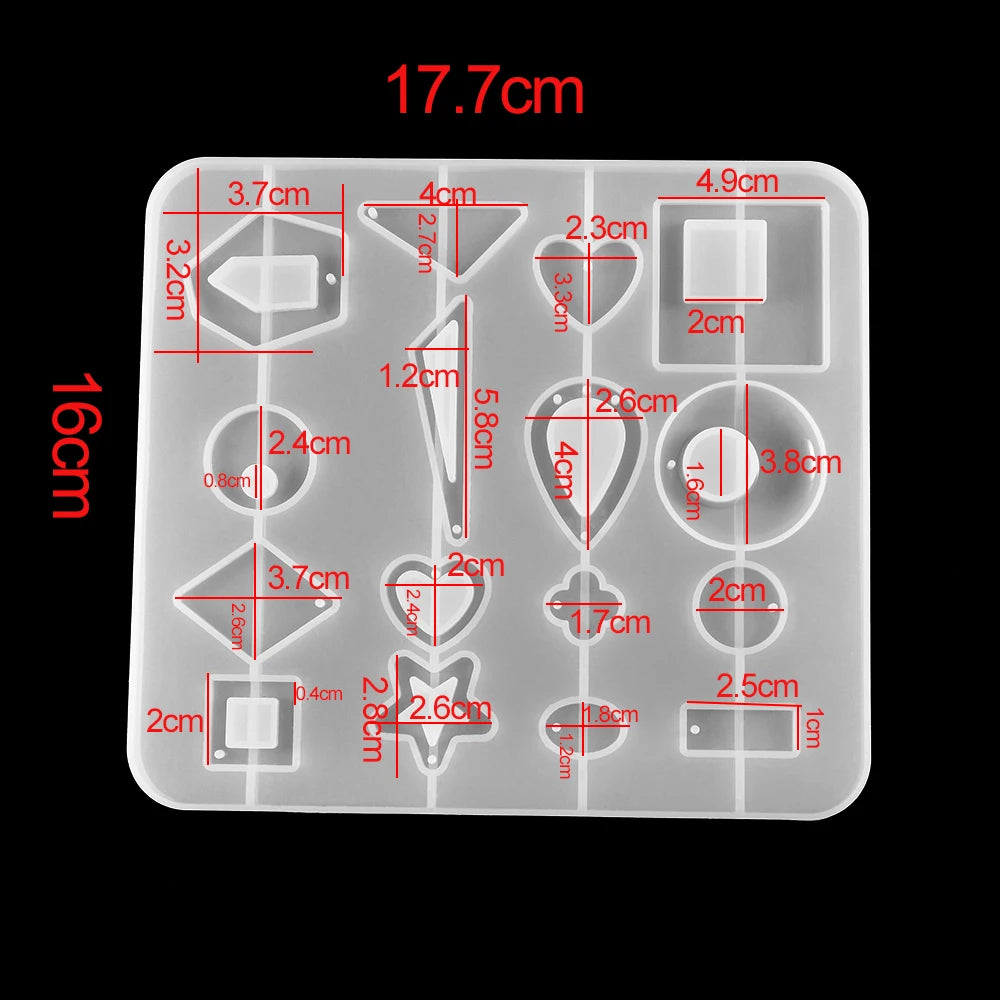 Earring Pendant Silicone Mold Epoxy Resin Jewelry Making Molds