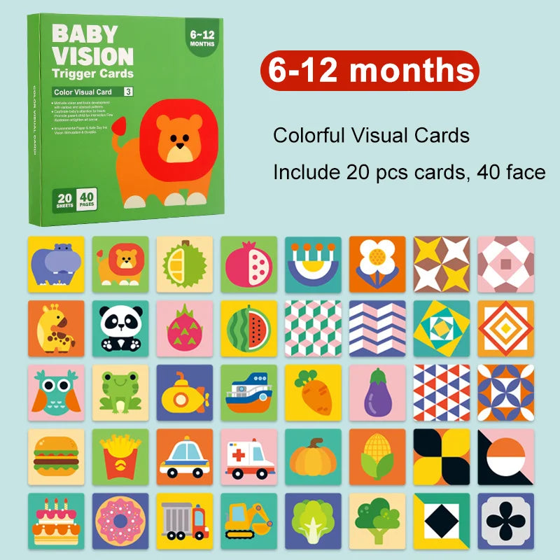Montessori Black White Flash Cards