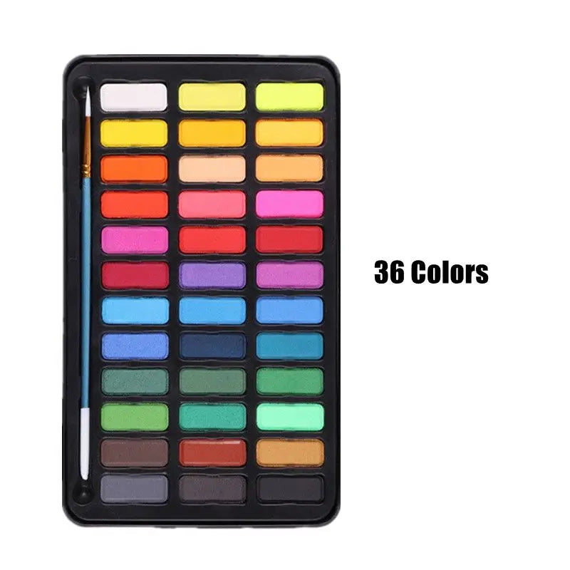 Professional Watercolors Set 24/36 Colors Pigment