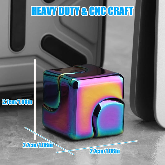 Metal Cube Spinner Fidget Toy