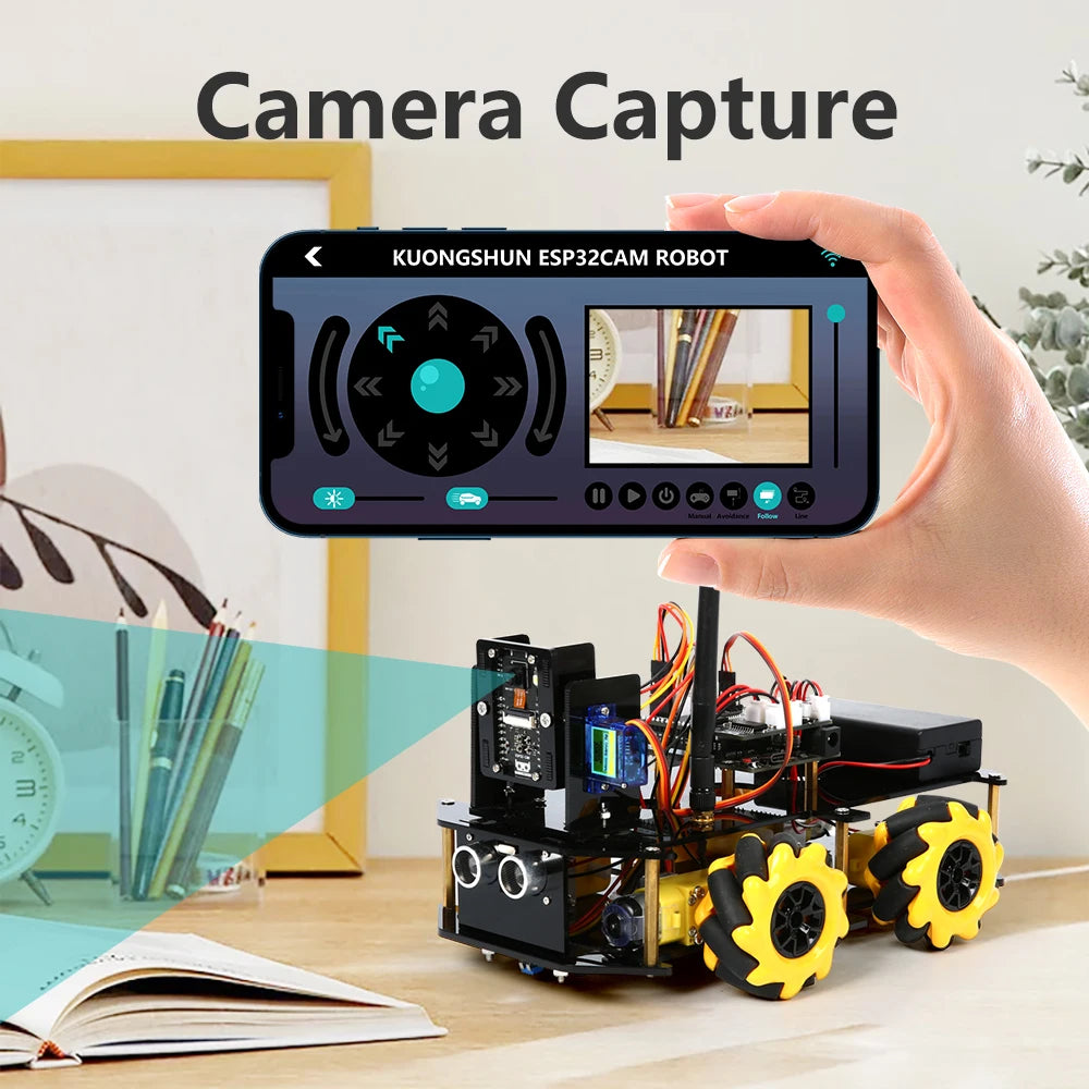 Smart Robot Car ESP32 Camera Robotics Starter Kit for Arduino
