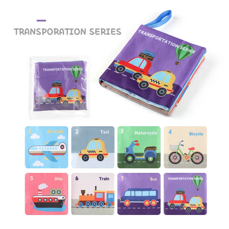 3D Touch Feel High Contrast Cloth Book