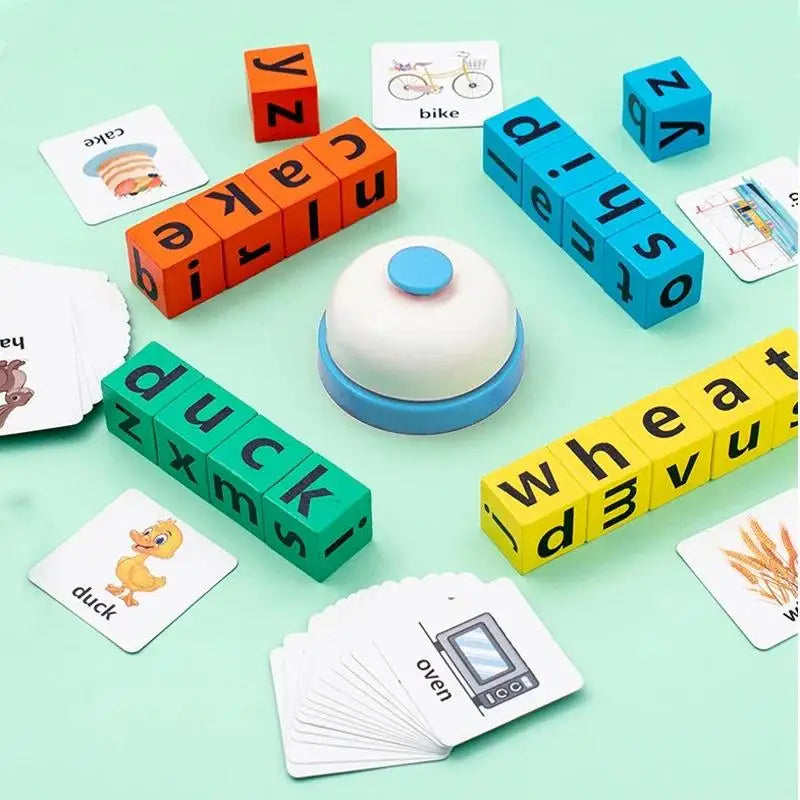 Children's English wooden Card Montessori