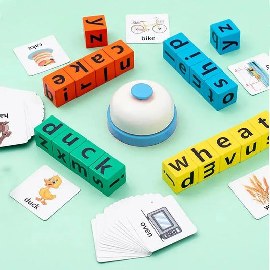 Children's English wooden Card Montessori