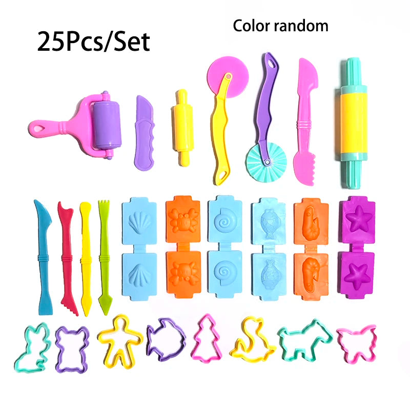 25-32pcs Play Dough Model Tools Kit