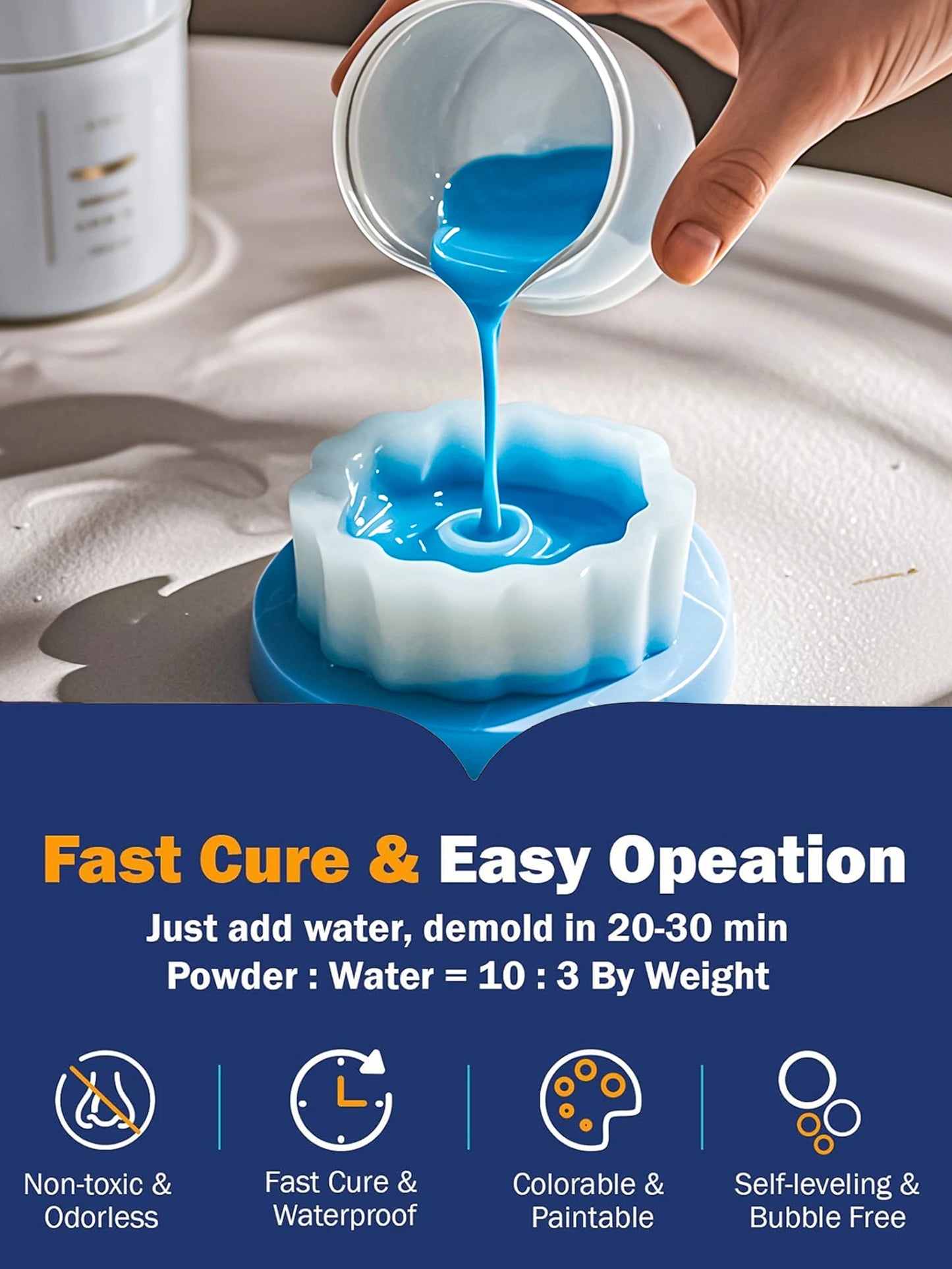 500/1000/1500g Resin Casting Powders High Density
