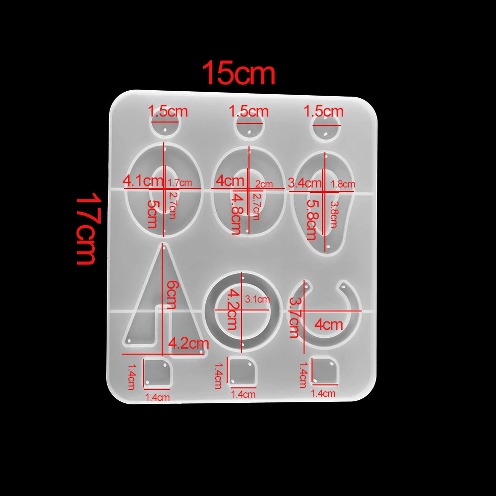 Earring Pendant Silicone Mold Epoxy Resin Jewelry Making Molds