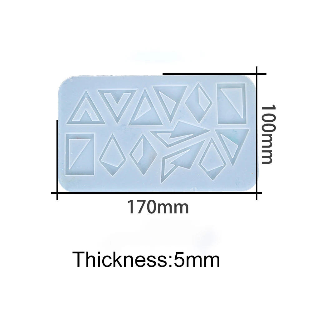 Earring Pendant Silicone Mold Epoxy Resin Jewelry Making Molds