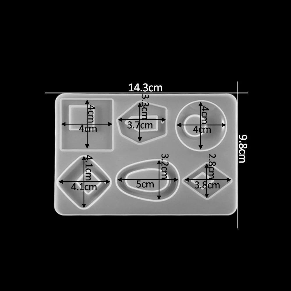 Earring Pendant Silicone Mold Epoxy Resin Jewelry Making Molds