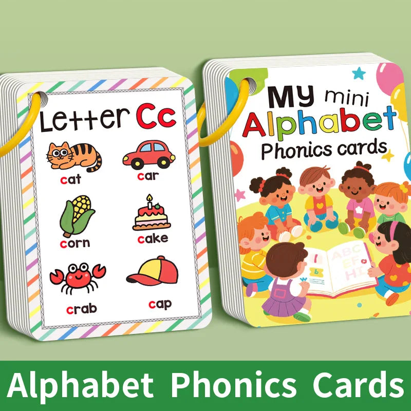 156 Words Learning Cards with Pictures Cognitive Game