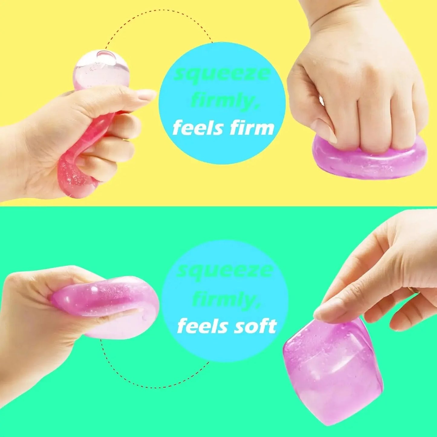 Gel Ice Cube Square Toys Stress Relief Sensory Toy