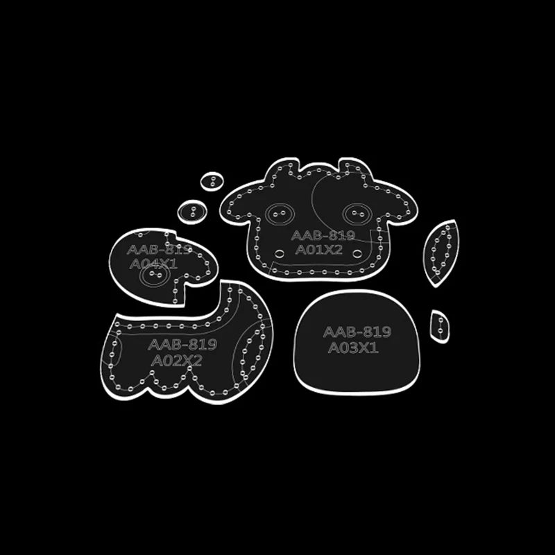 Leather Cow Hanging Mold