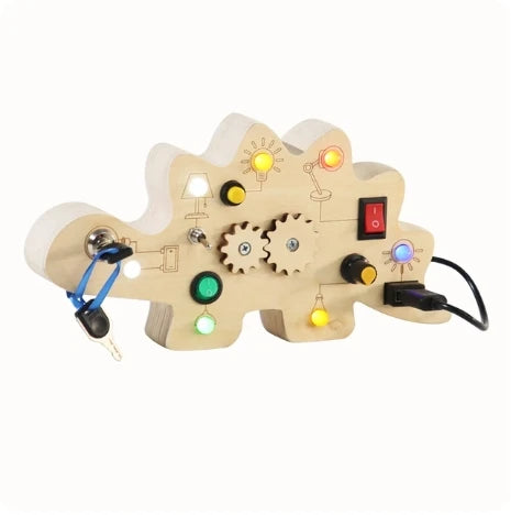 Montessori LED wooden Busy Board Sensory Toys