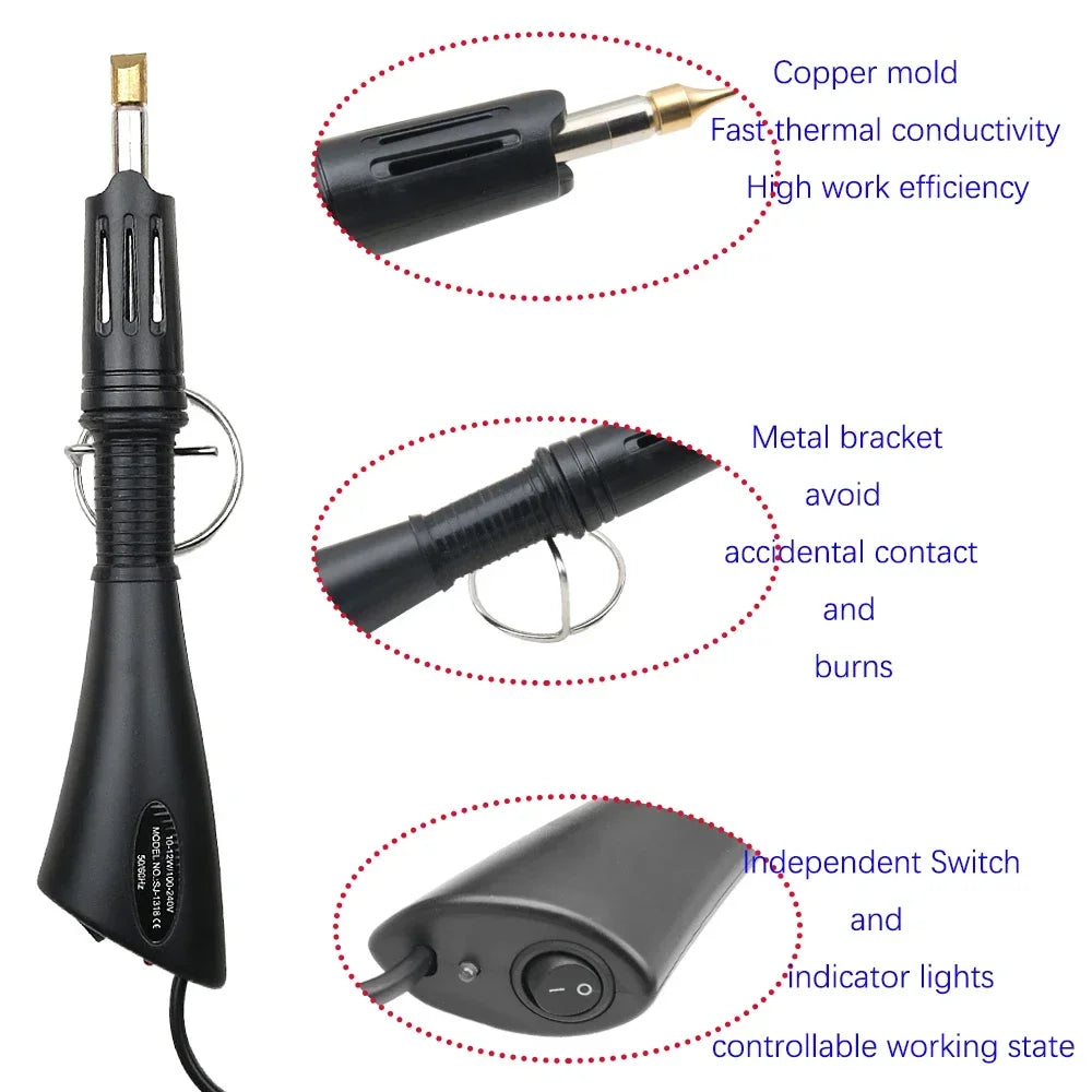 EU Plug Heated Foil Pen Hot Stamping Applicator Kit