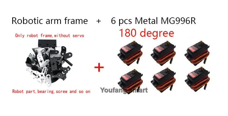 MG996 6 DOF Robot Arm