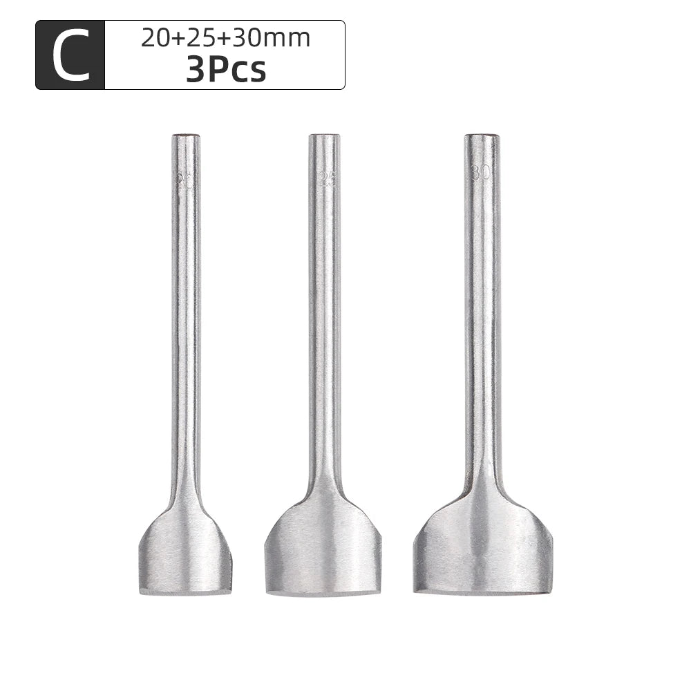 3Pcs Leather Half-Round Cutter