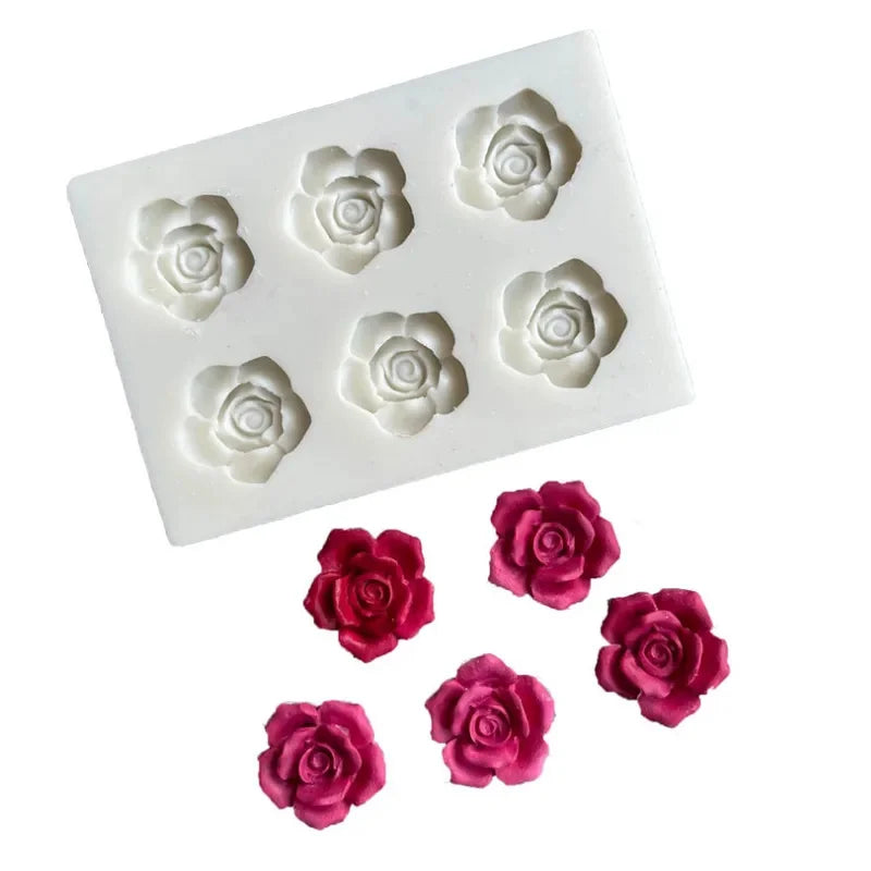 6Cavity 3D Pink Shape silicone Mol