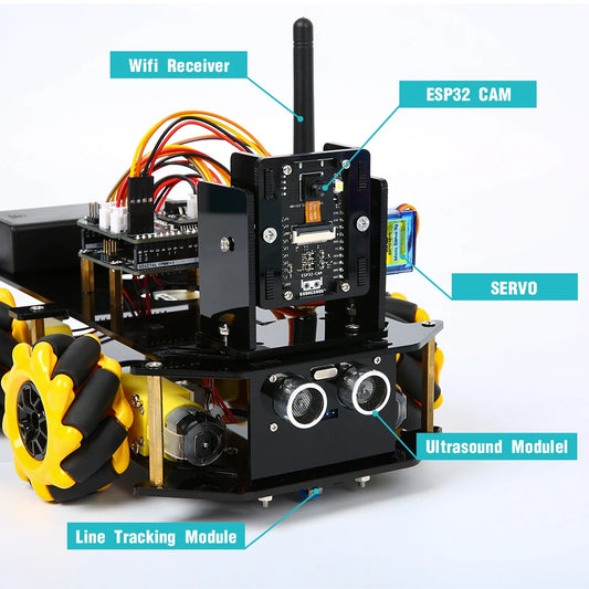 Smart Robot Car ESP32 Camera Robotics Starter Kit for Arduino