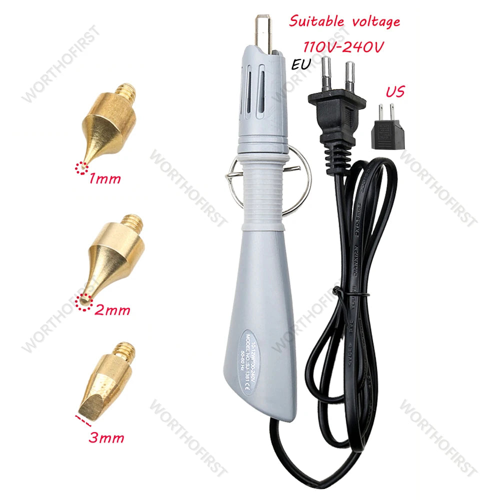 EU Plug Heated Foil Pen Hot Stamping Applicator Kit