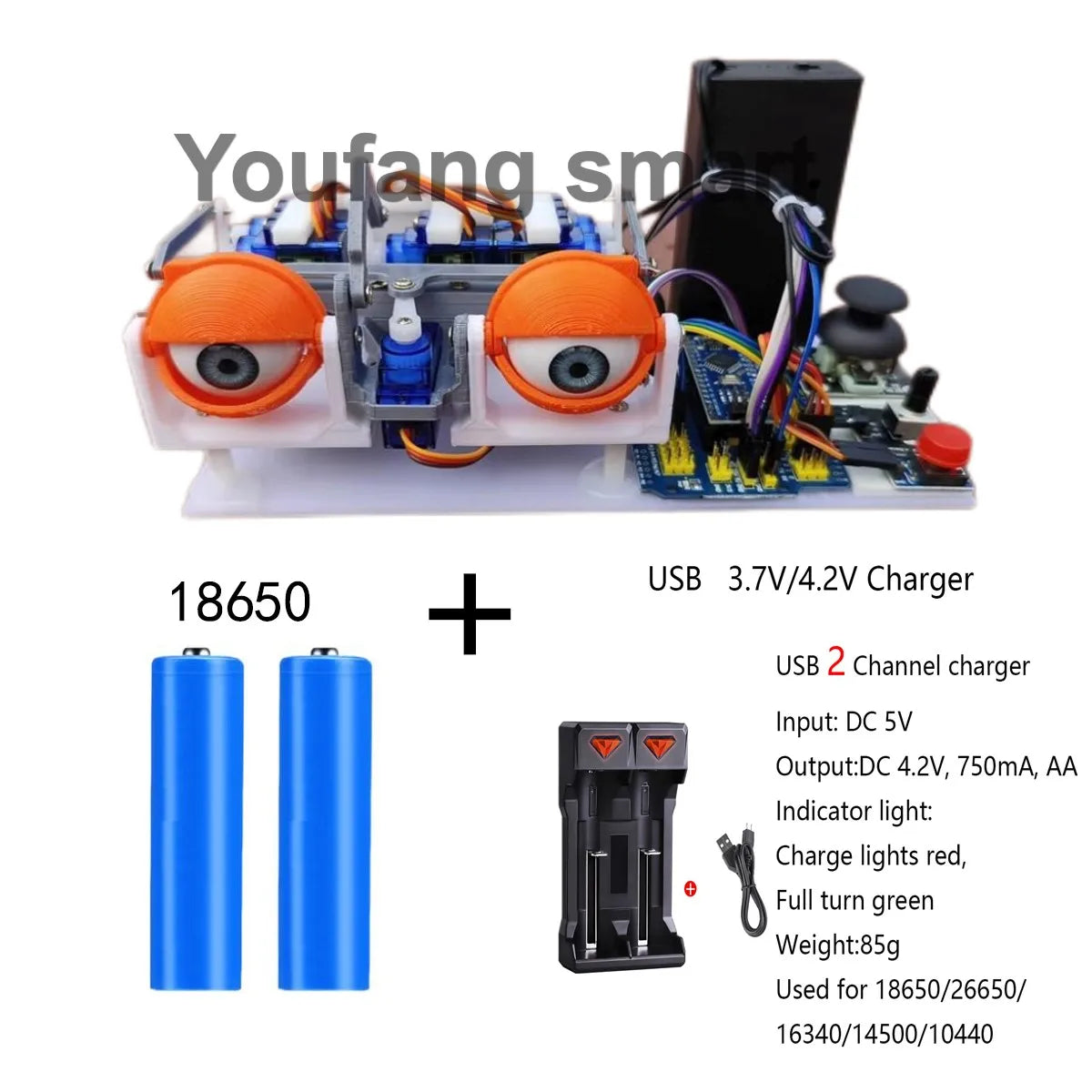 SG90 Servo Joystick Control Animatronic Eyes