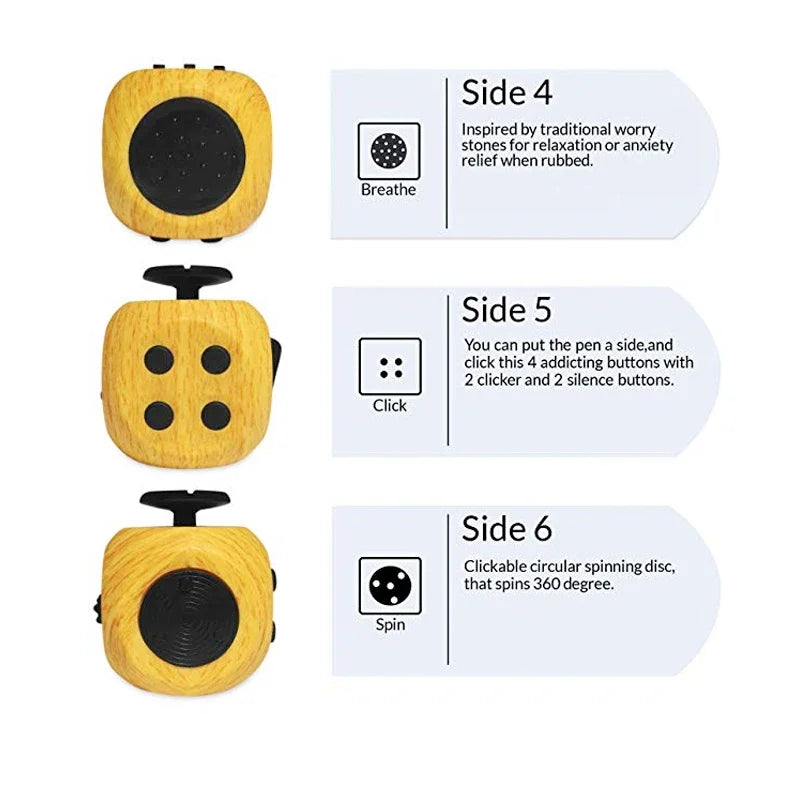 6 Sides Fidget Cube Sensory Toys