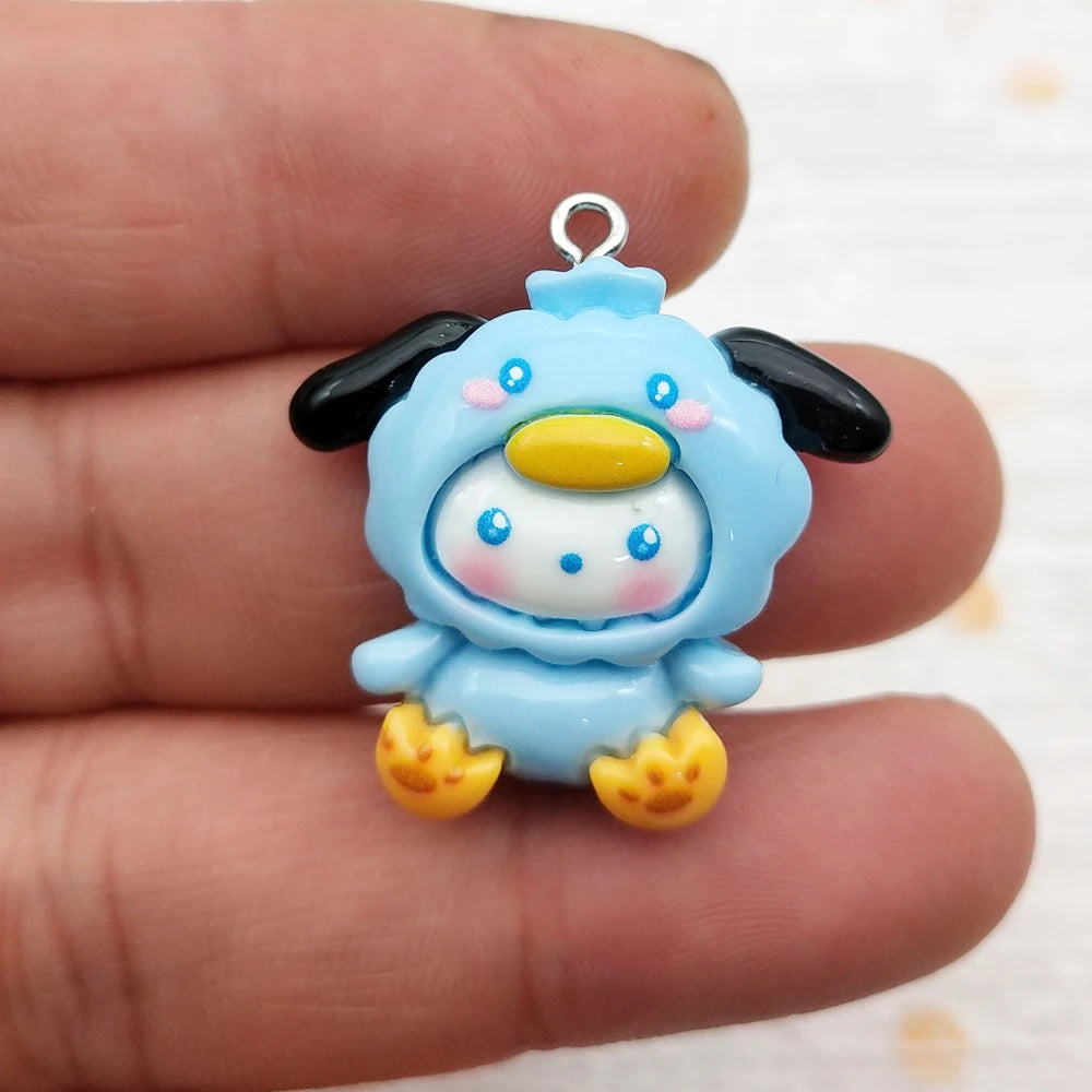 10pcs Resin Cartoon Charm Jewelry Accessories