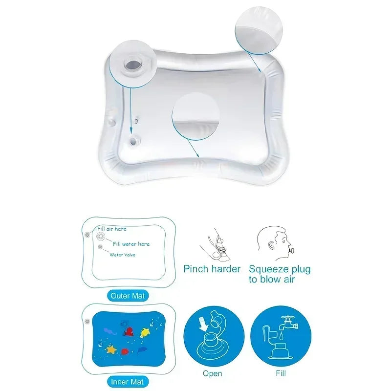 Inflatable Tummy Time Interactive Mat