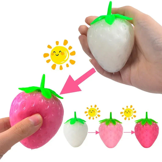 Colour-changing Strawberry Squishy Kids Anti-Stress