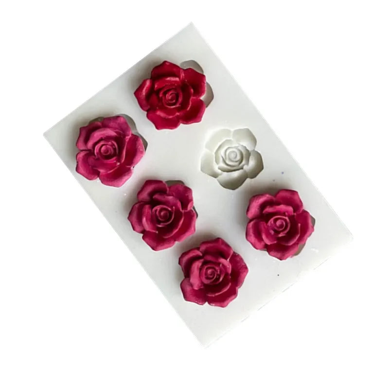 6Cavity 3D Pink Shape silicone Mol