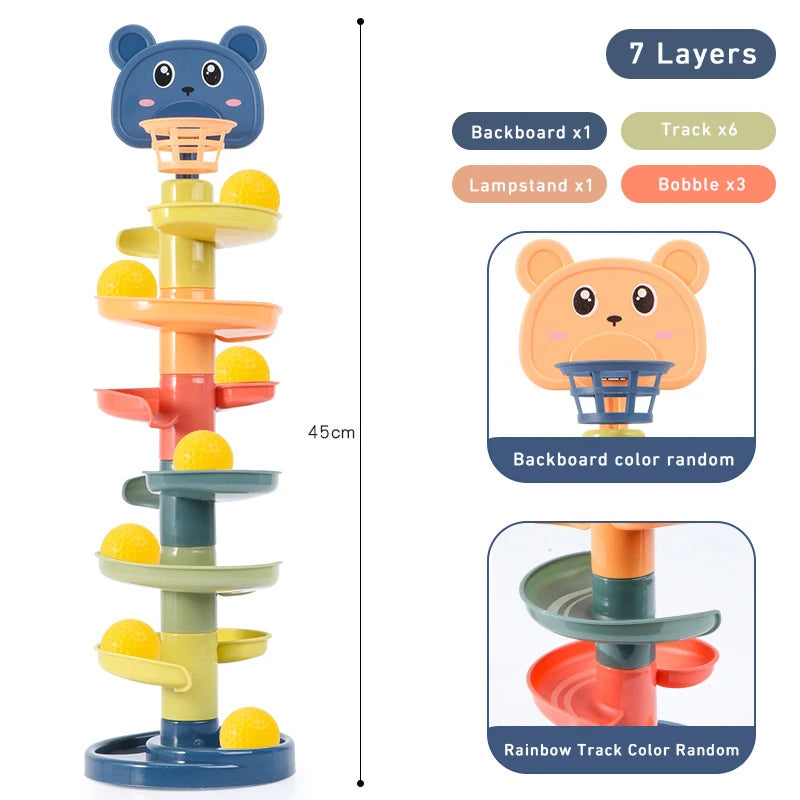 Montessori Track Rolling Ball Sensory Toy