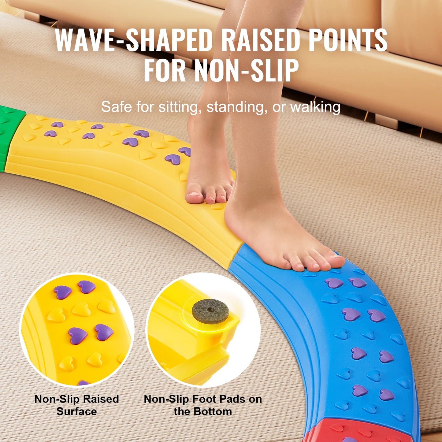 Kids Balance Beam Stepping Sensory Stones