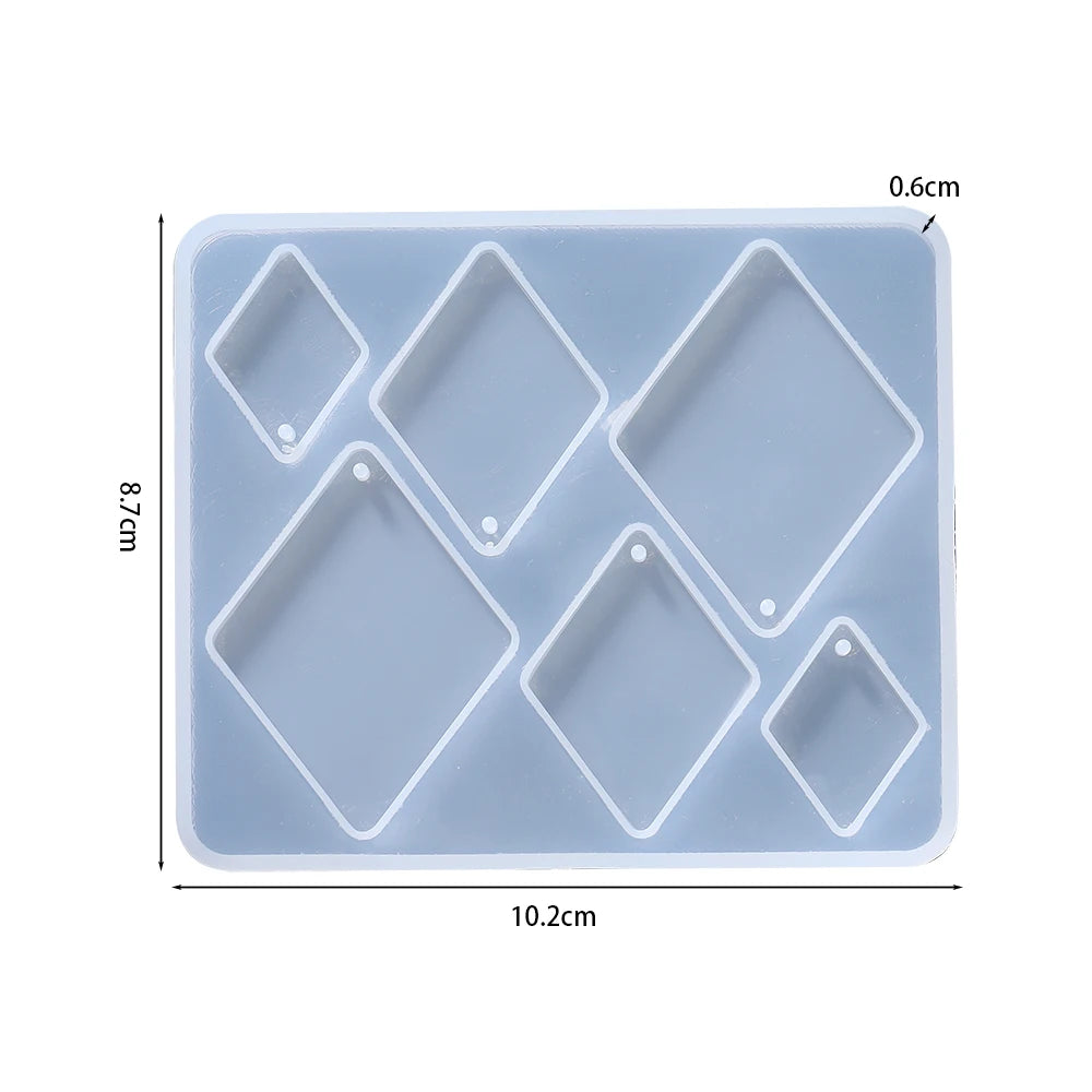 Geometric Earring Pendant Silicone Mold