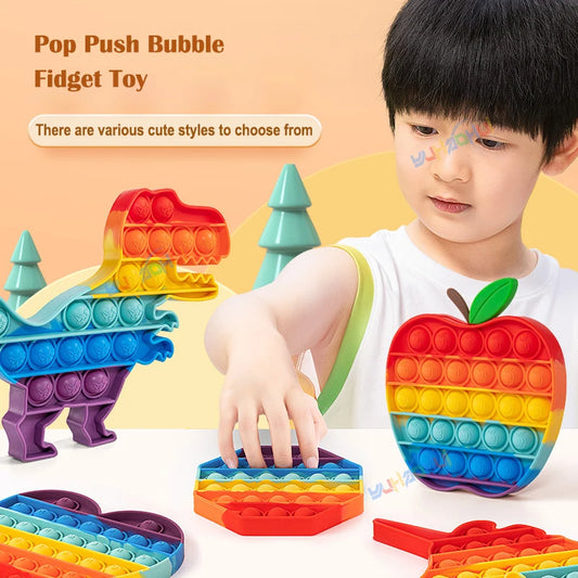 Rainbow Pop Push Bubblle Fidget