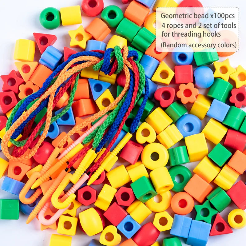 Handmade Puzzle Wearing Beads Building Blocks