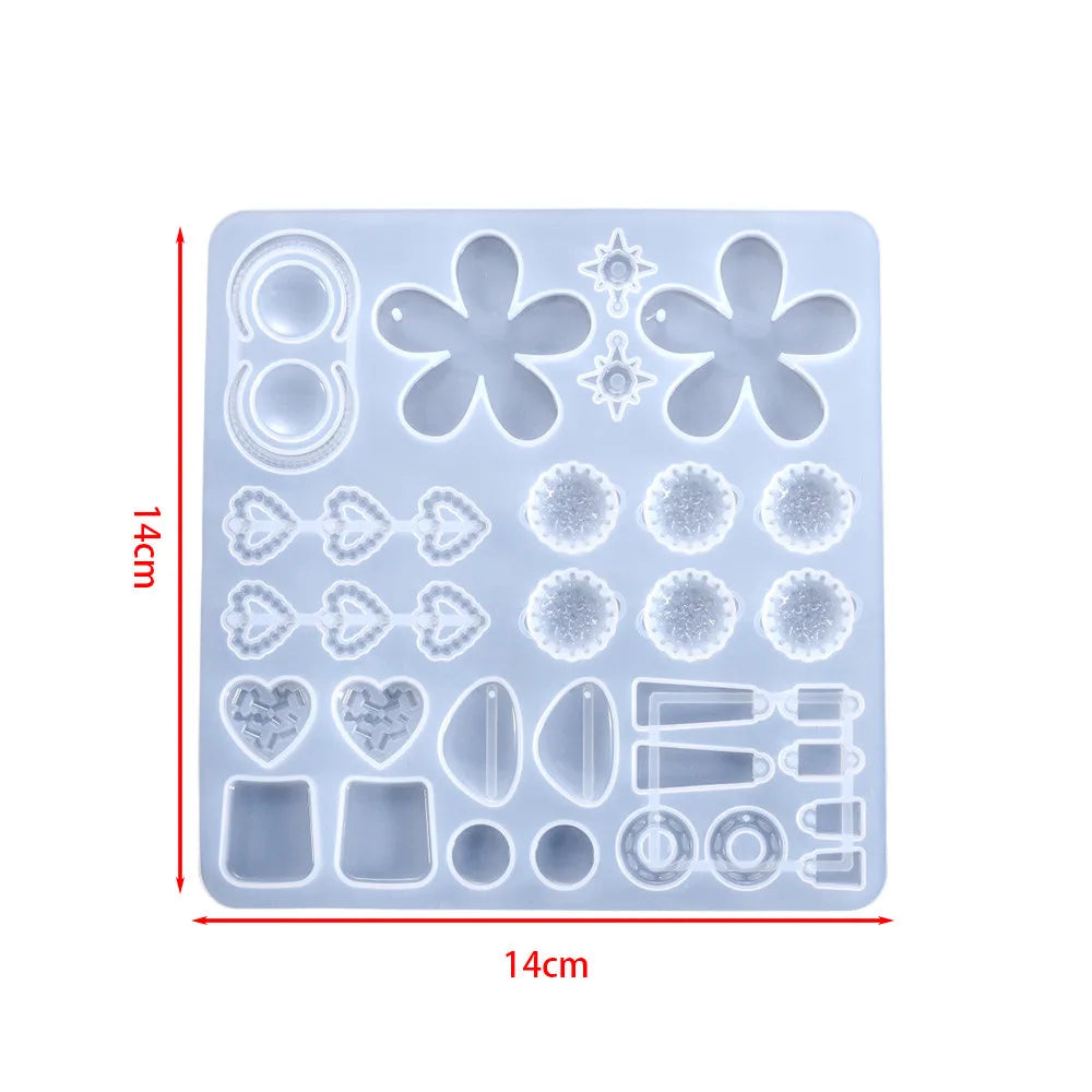Earring Pendant Silicone Mold Epoxy Resin Jewelry Making Molds