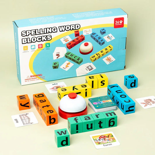 Children's English wooden Card Montessori