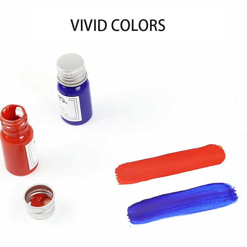 Fiber Permanent Fabric Paint Set 12/36 Colors